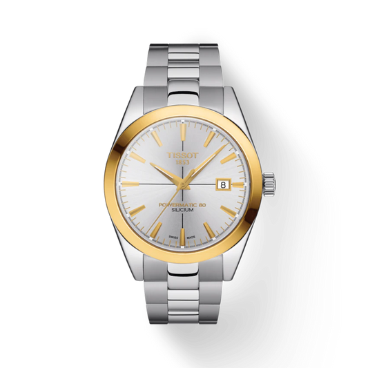 TISSOT GENTLEMAN POWERMATIC 80 SILICIUM SOLID 18K GOLD BEZEL- T927.407.41.031.01