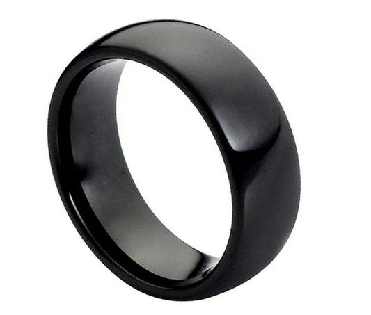 Black Tungsten Carbide Wedding band Classic
