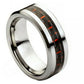 Tungsten Carbide Wedding band with Red Inlay