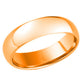 Rose Gold Plated Tungsten Carbide Wedding band