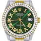 Womens Rolex Datejust Watch 16233 | 36Mm | Green Roman Dial | Jubilee Band