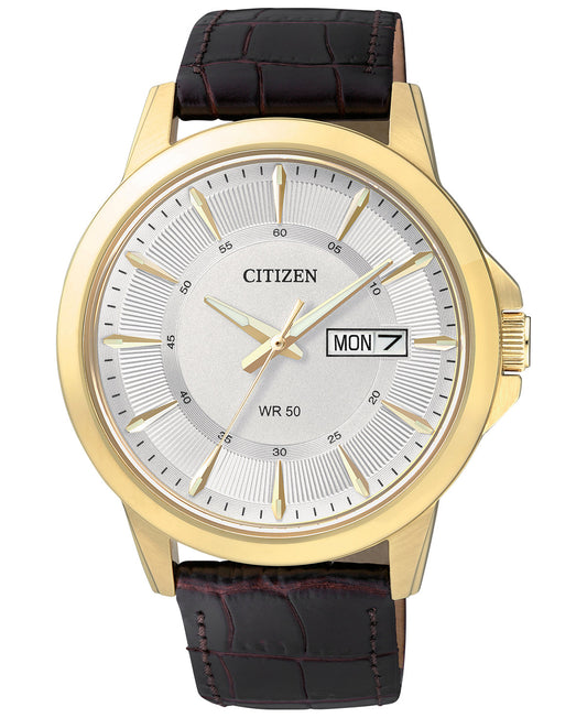 Citizen Quartz Gold tone leather BF2018-01A