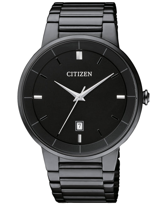 Citizen Quartz Black tone Ion plated BI5017-50E