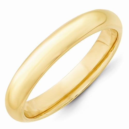 10k Yellow Gold 4mm Standard Comfort Fit Band - AydinsJewelry