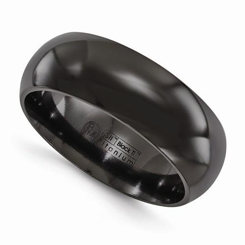 Edward Mirell Titanium Black Ti Band - 8mm - AydinsJewelry