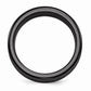 Edward Mirell Titanium Black Ti Laser Ring - 8mm - AydinsJewelry