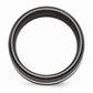 Edward Mirell Titanium Black Ti & Sterling Silver Inlay - 10mm - AydinsJewelry