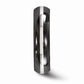 Edward Mirell Black Ti Domed & Sterling Silver Inlay - 6mm - AydinsJewelry
