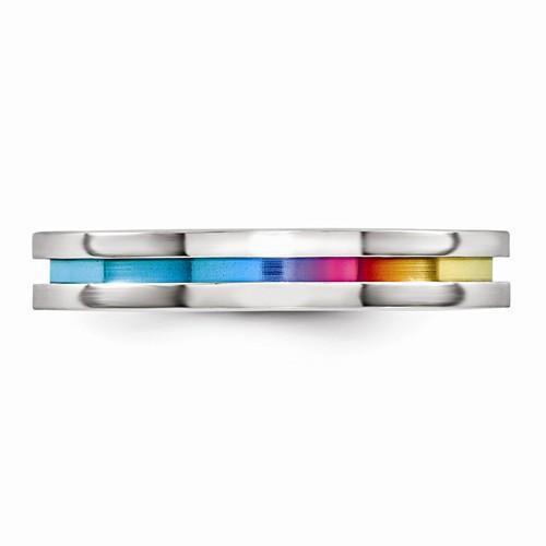 Edward Mirell Titanium Anodized Ring - 4mm - AydinsJewelry