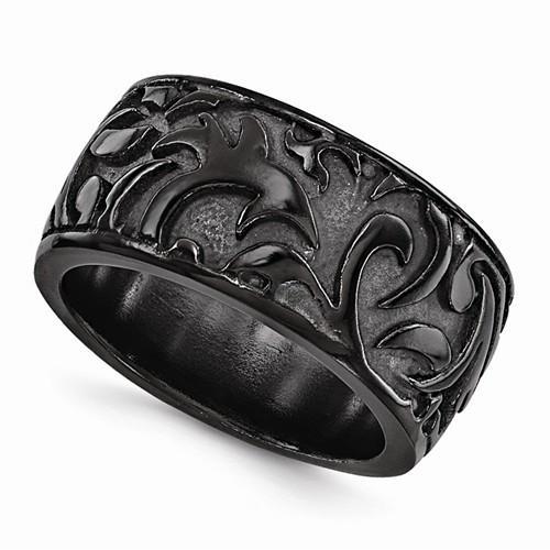 Edward Mirell Black Ti Casted Ring - 11mm - AydinsJewelry