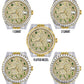 Womens Diamond Gold Rolex Watch 16233 | 36Mm | Custom Green Arabic Full Diamond Dial | Jubilee Band