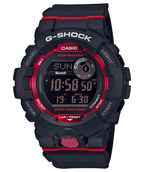 GBD800-1 Gshock Black and Red
