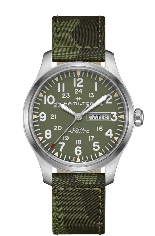 Hamilton Automatic Khaki Field Day Date Camo H70535061