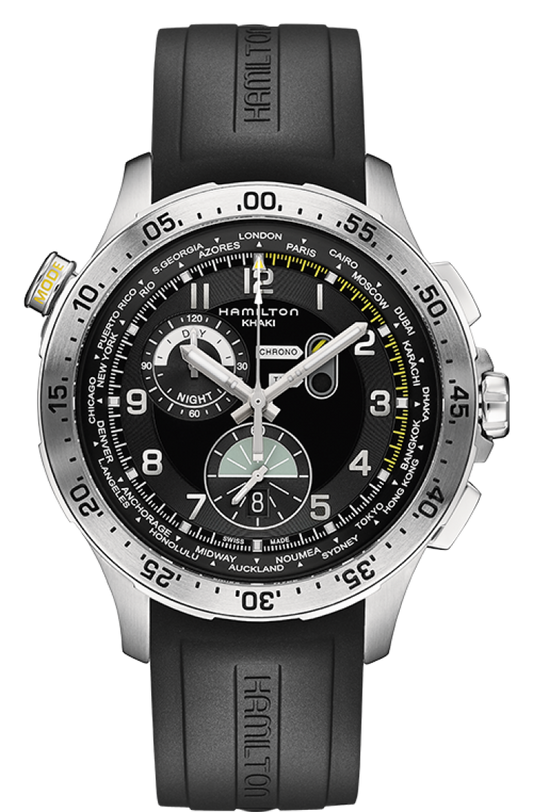 Hamilton Khaki Aviation Worldtimer Chrono Quartz - H76714335