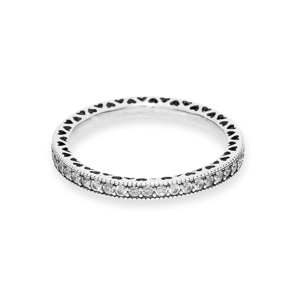 Pandora sparkle and on sale hearts ring silver