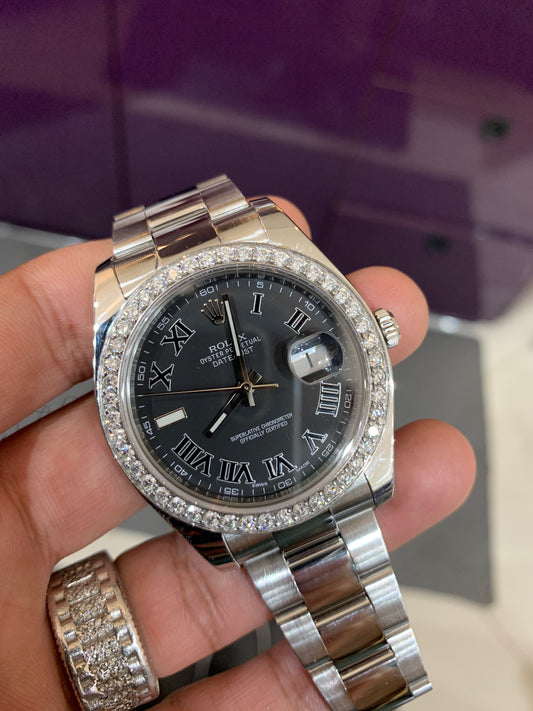 Rolex 116300 Datejust II Stainless Steel 41mm with diamond bezel