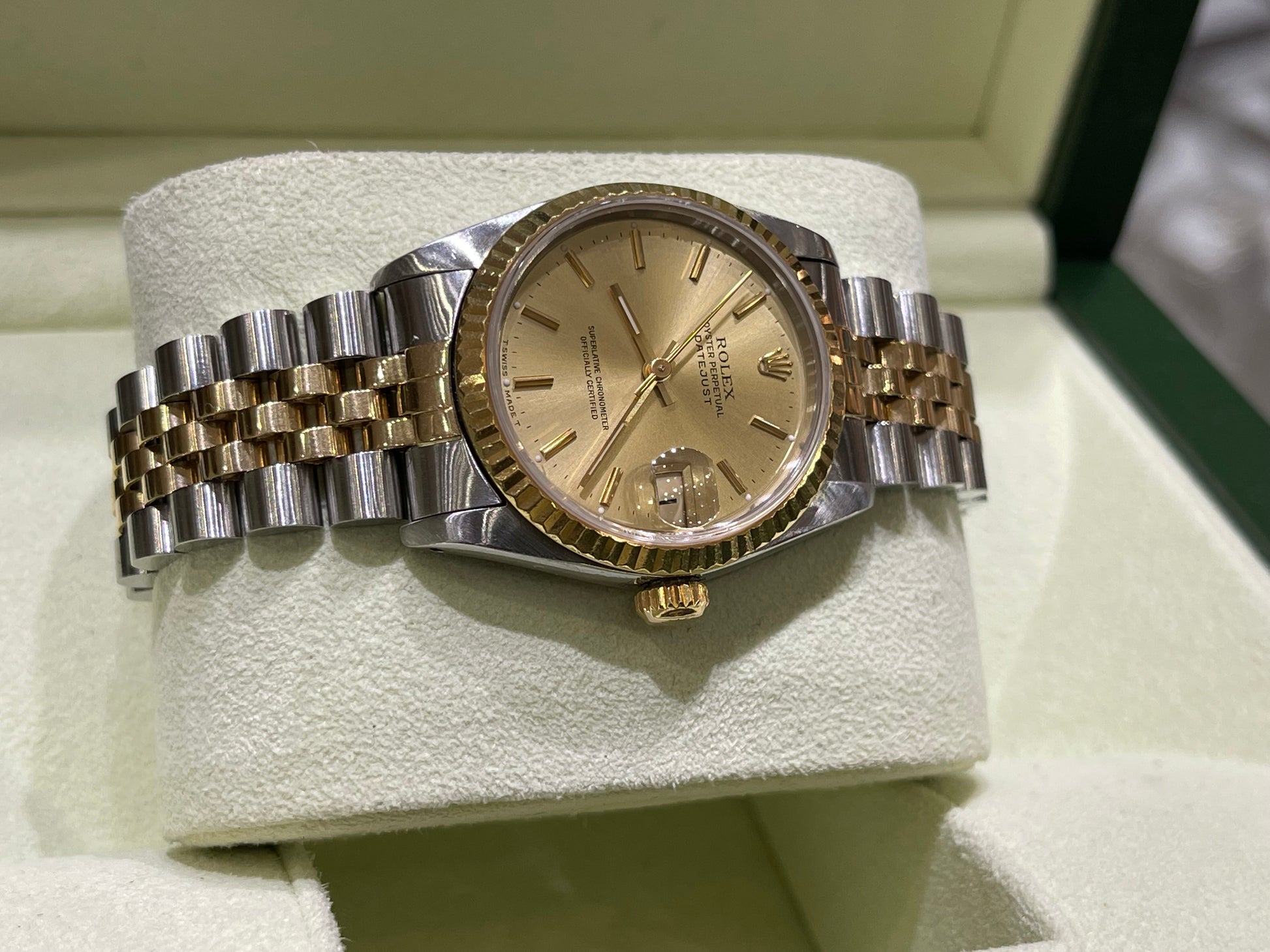 Rolex Datejust size Champagne dial 68273 – Jewelers