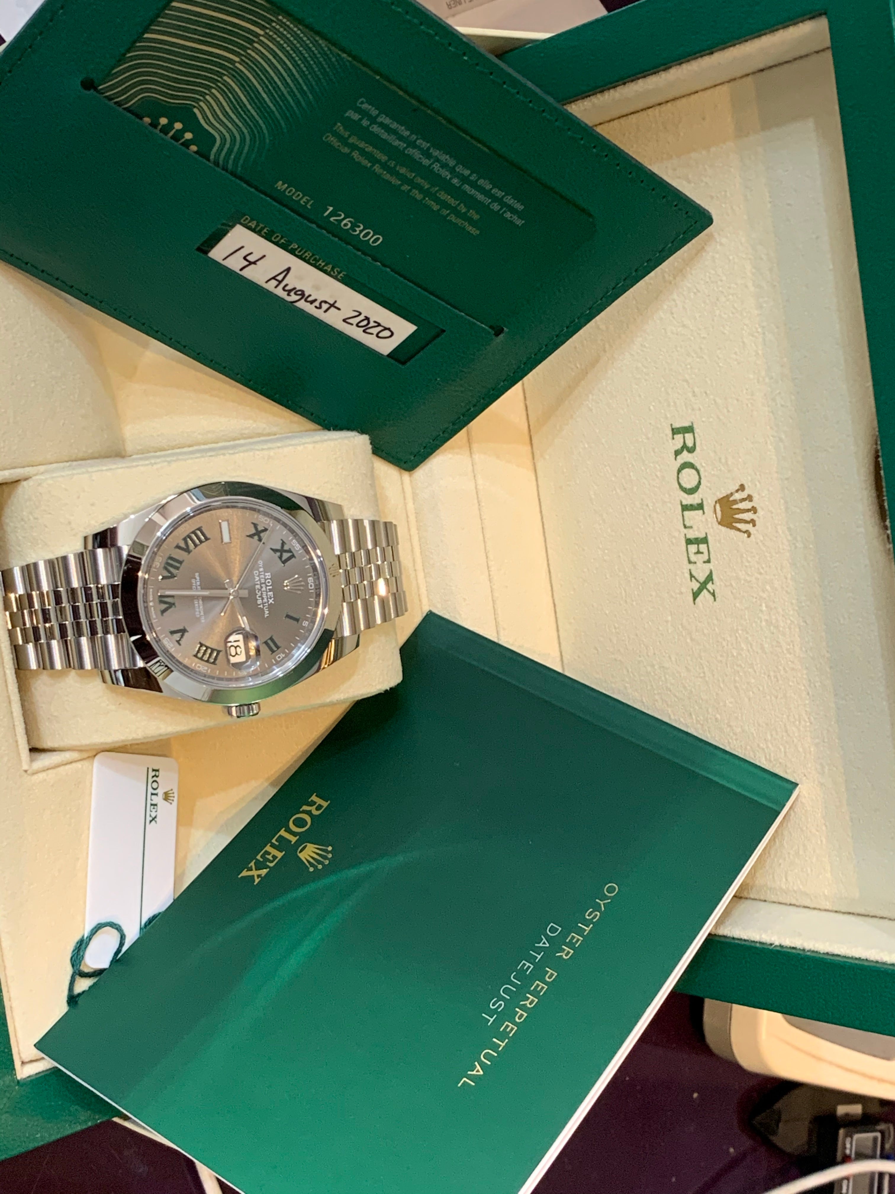 Rolex Datejust 41 Wimbledon Dial Jubilee Bracelet Men s Watch