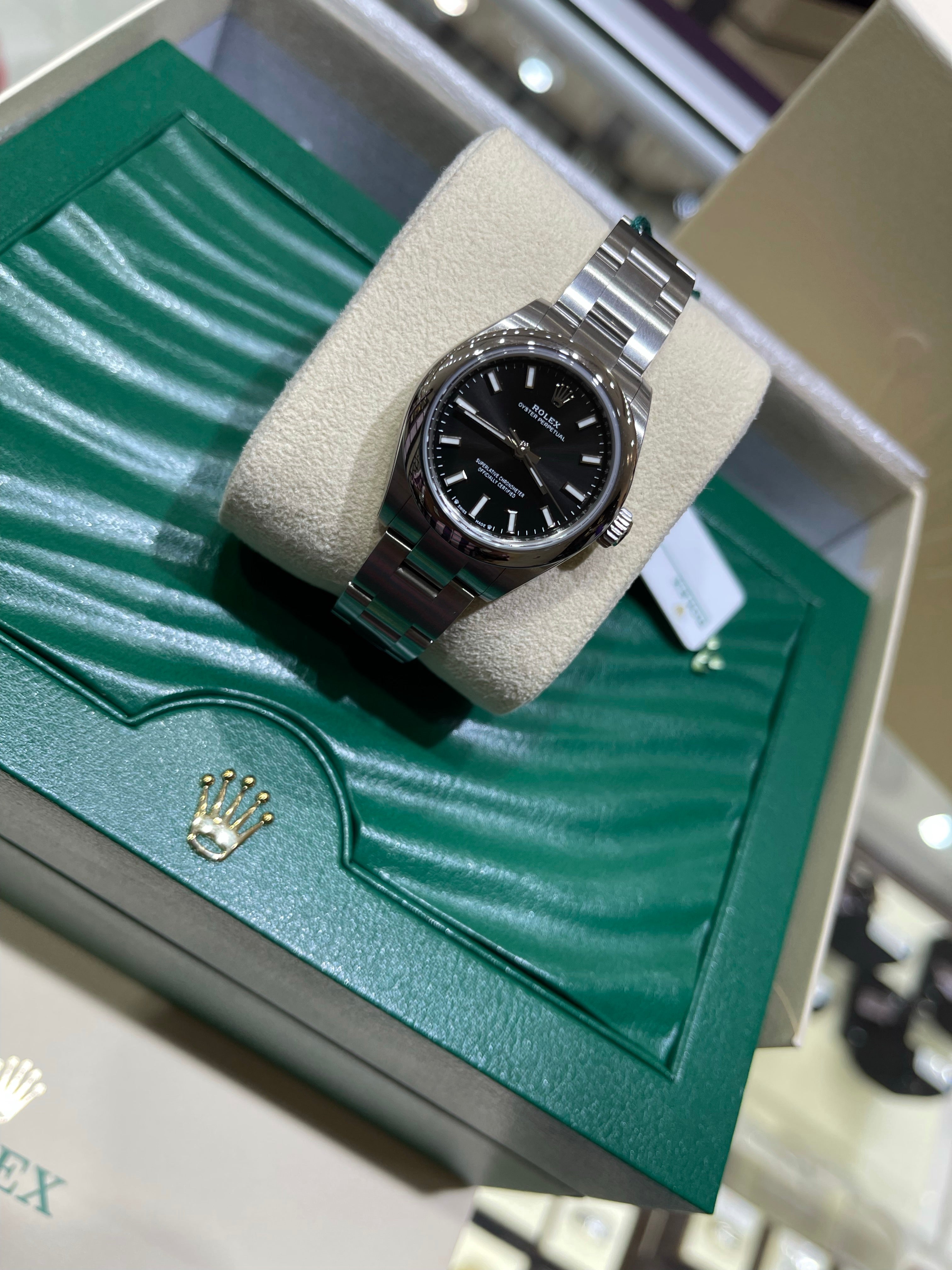 Rolex Oyster Perpetual 28mm oyster Black dial New Unworn Monica