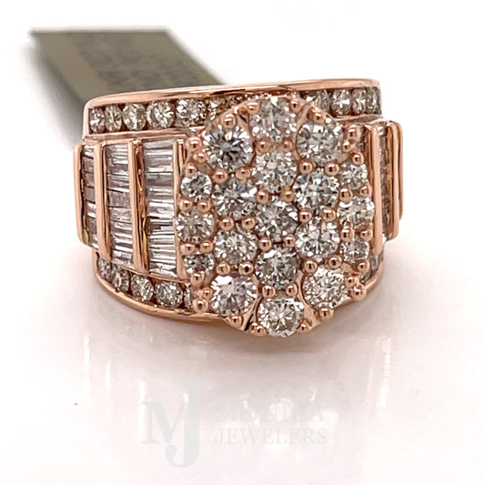 10k Rose Gold 3 Carat Engagement Ring Oval