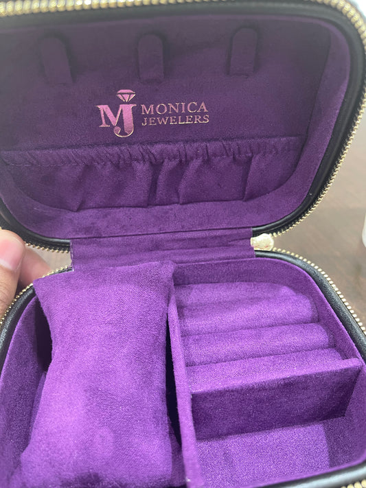 Luxury Jewelry box Monica Jewelers travel box