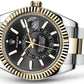 Rolex Sky-Dweller 42mm Bright Black Dial Two Tone Oyster 18k/SS Bracelet Men's Watch 326933