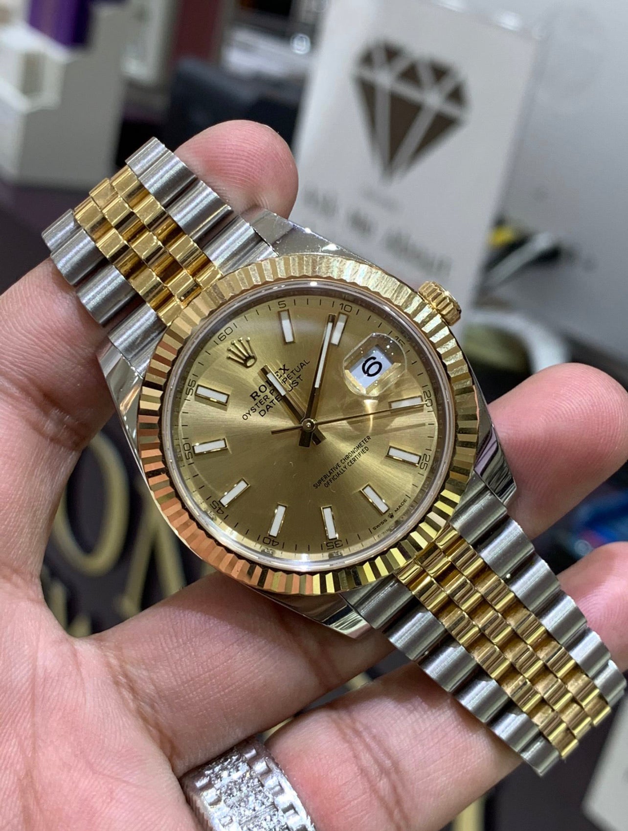 Rolex Datejust Oyster Perpetual 18K Yellow Gold and Stainless Steel 66288