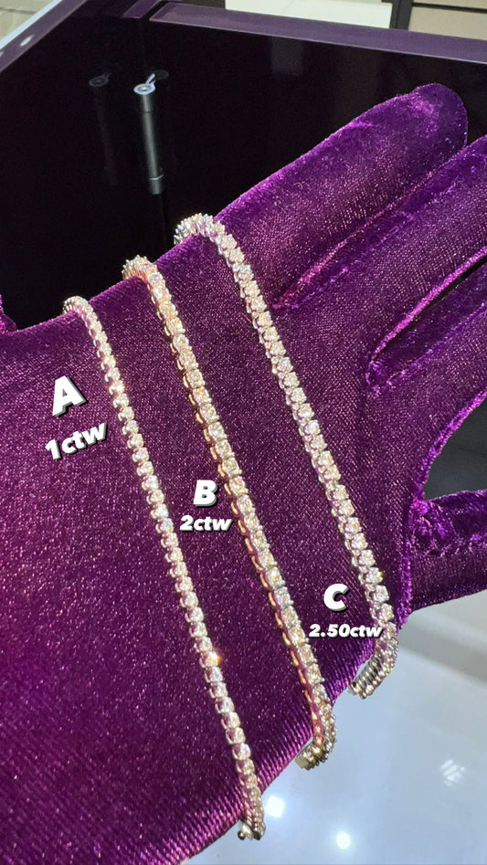 10k/14k white gold and yellow gold Diamond Tennis Bracelet PROMOTION