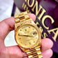 Rolex President Day Date 18238 18k Yellow Gold Gold Diamond Dial