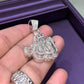 10k white  Gold and diamond Allah 2.20ctw pendant