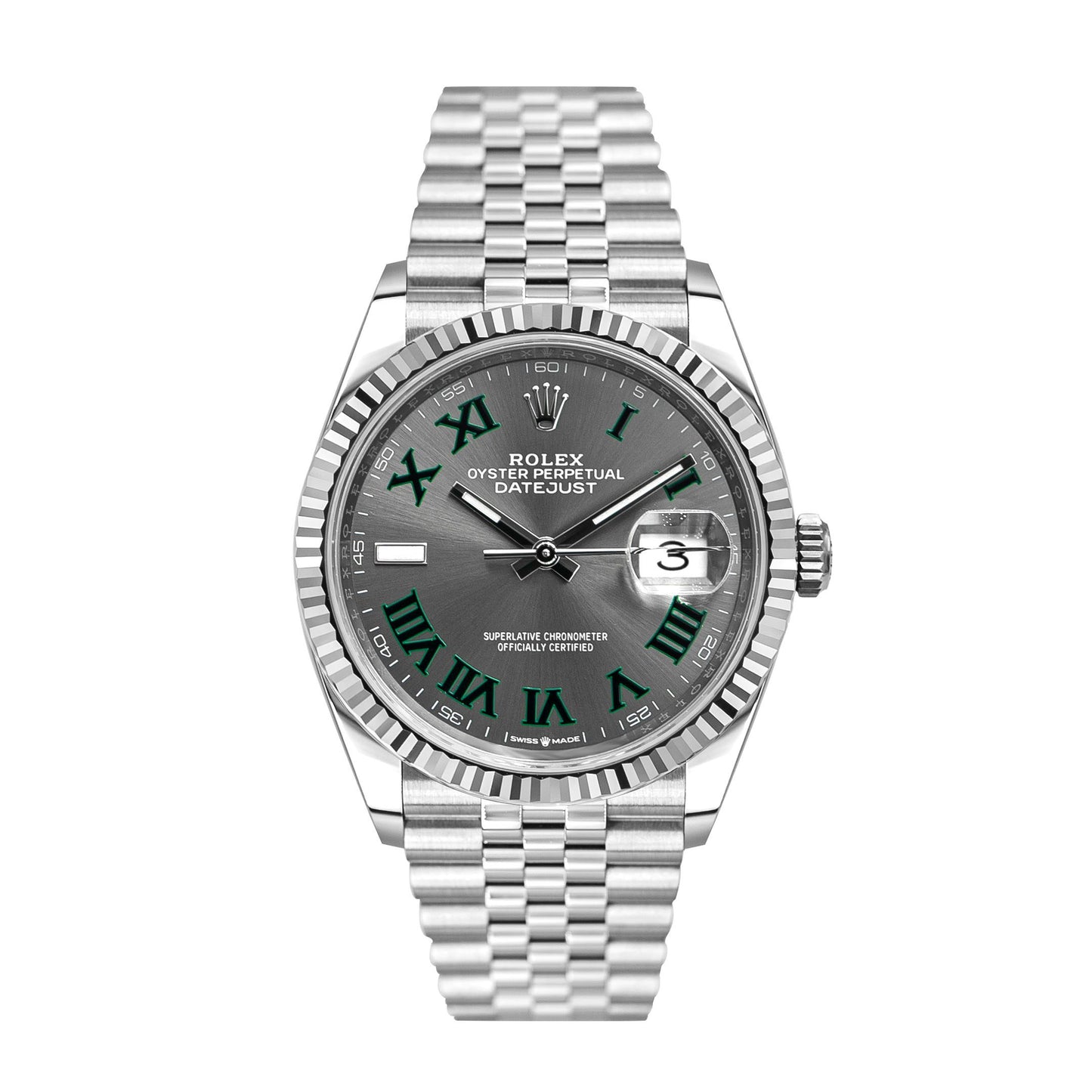 Rolex datejust 36mm wimbledon dial Clearance