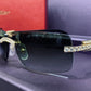 Cartier 5 carat Diamond Sunglasses Black Horn