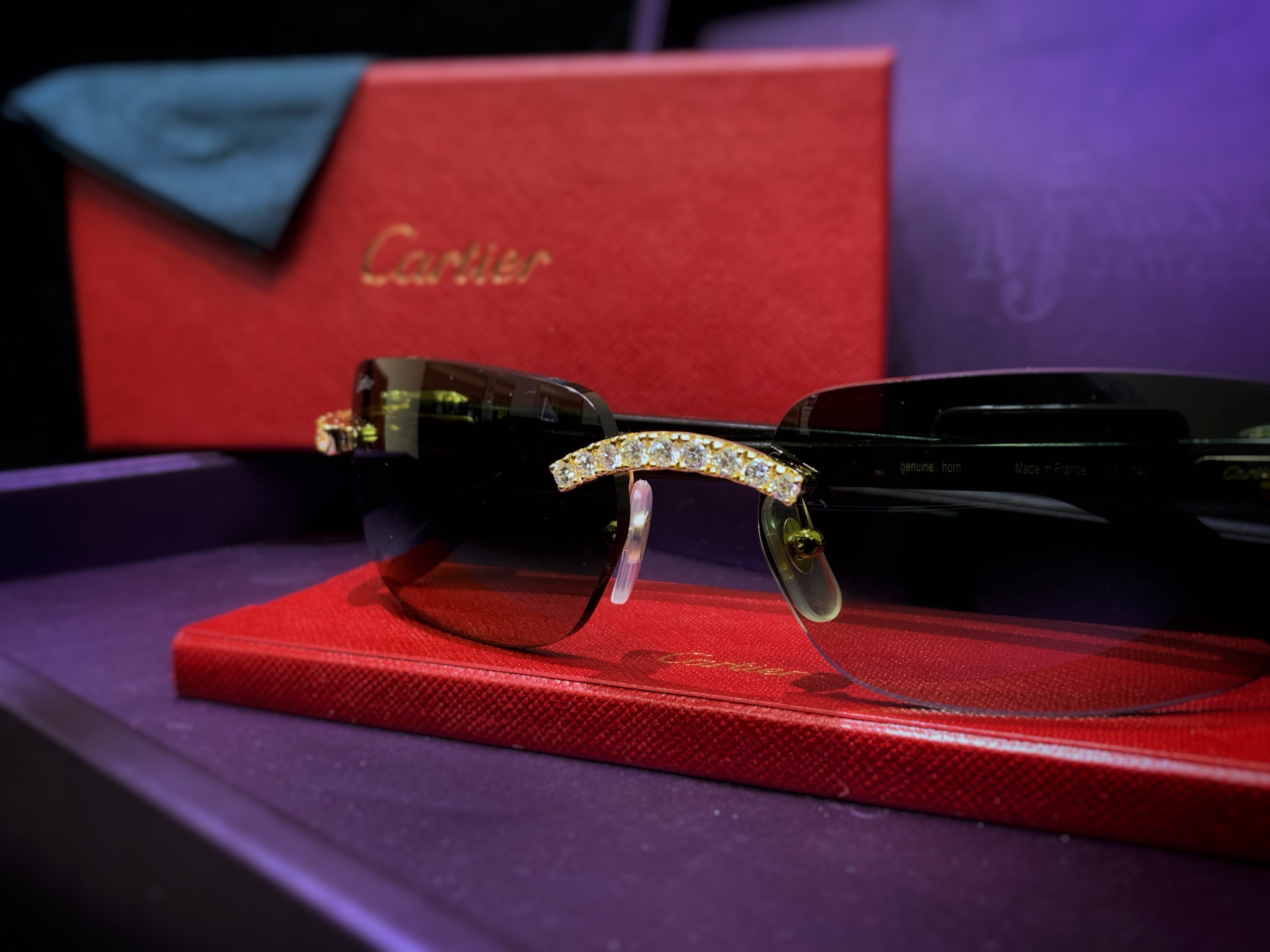 White gold outlet cartier glasses