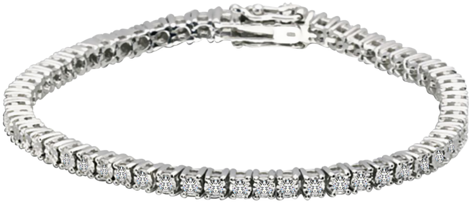 Diamond Tennis Bracelet & FREE earring promo