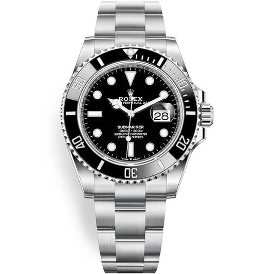 Rolex 126610 Stainless Steel Submariner 41mm Black Dial Ceramic