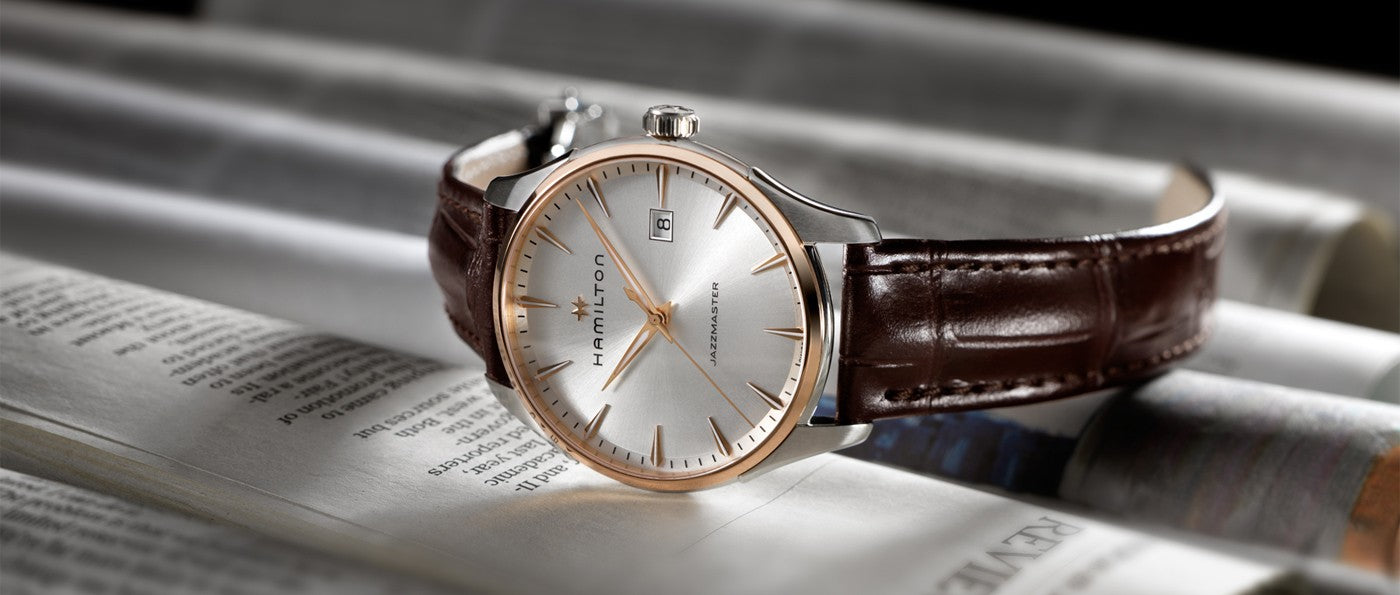 Hamilton Gent Quartz Jazzmaster Brown Leather H32441551 – Monica