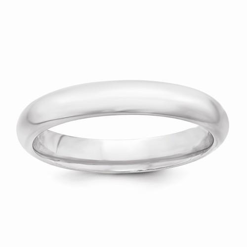 Silver 4mm Comfort Fit Band