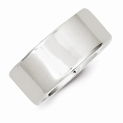 Sterling Silver 9mm Flat Band - AydinsJewelry