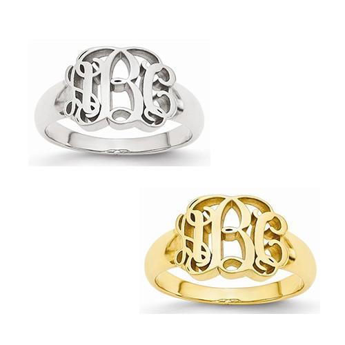 Monogram Signet Ring - AydinsJewelry